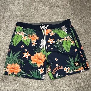 Houston Astros Floral Swim Trunks